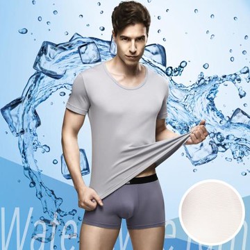 【mr.DADADO】基礎系列-涼感抑臭紗 M-LL短袖U領上衣(白) GT2070WT