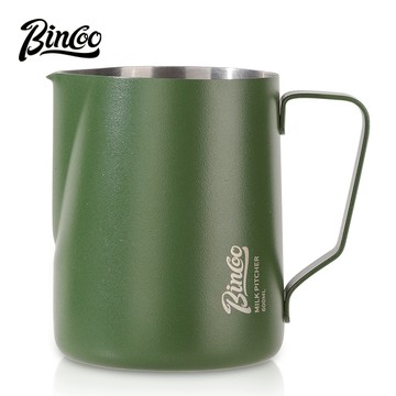 BINCOO 咖啡拉花缸 尖嘴拉花杯 奶泡杯 拉花神器 不銹鋼專業器具 打奶缸 350ML/600ML