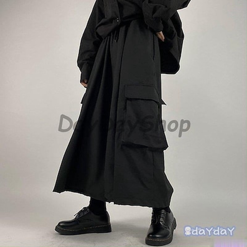 ワイドパンツ スカート風 レディース 袴パンツ 個性的 ズボン ストリート 原宿ファッション 9分丈 通販 Lineポイント最大get Lineショッピング