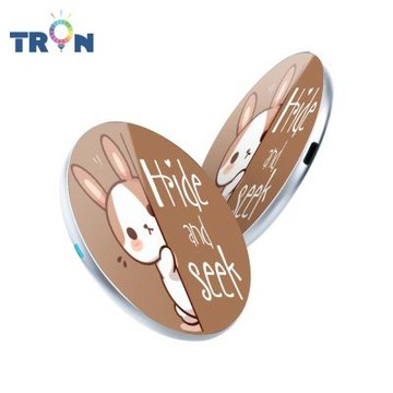 24H快速出貨 TRON 15W無線充電盤 動物玩躲貓貓 快速充電板 充電器
