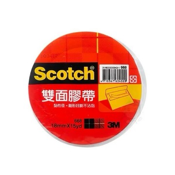 【阿翔小舖】『3M』668雙面膠帶 6mm 12mm 18mm 24mm 單顆 15Y