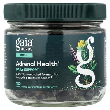 Gaia Herbs, 腎上腺健康®，180 粒液體 Phyto-Caps® 膠囊
