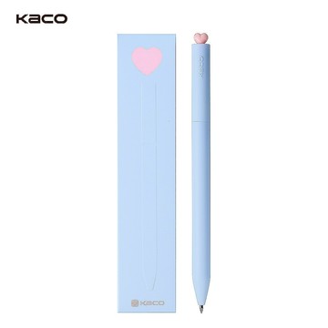 【KACO】初心0.5黑色旋轉圓珠筆組 (台灣現貨) 黑筆 筆芯 立體愛心 旋轉式 告白 禮物 情人 高顏質 筆記 手帳