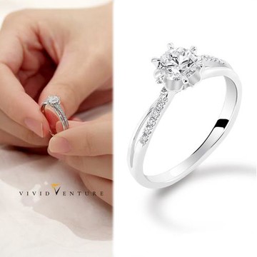 亞帝芬奇 GIA 50分 EI1 3VG 八心八箭 無螢光 天然鑽石 真鑽 戒指 晴夏 PT950鉑金台