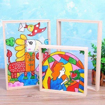 🌈好物優選⛱相框 畫框 兒童畫相框 抽象畫相框 畫框 相框 藝術相框 相框掛牆 兒童畫框 收納畫框