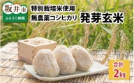 無農薬コシヒカリ「特選」 特別栽培米使用 2kg [A-2919]