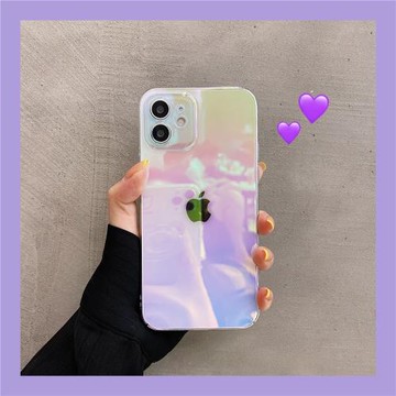 鐳射極光15蘋果14適用蘋果16promax超薄iPhone15promax手機殼2025新款14promax透明13網紅12全包plus保護漸變