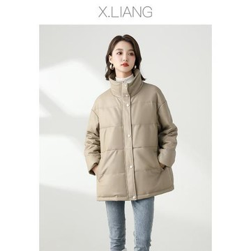 2026年秋冬新款真皮羽絨服女士時尚中長款皮衣海寧綿羊皮保暖外套