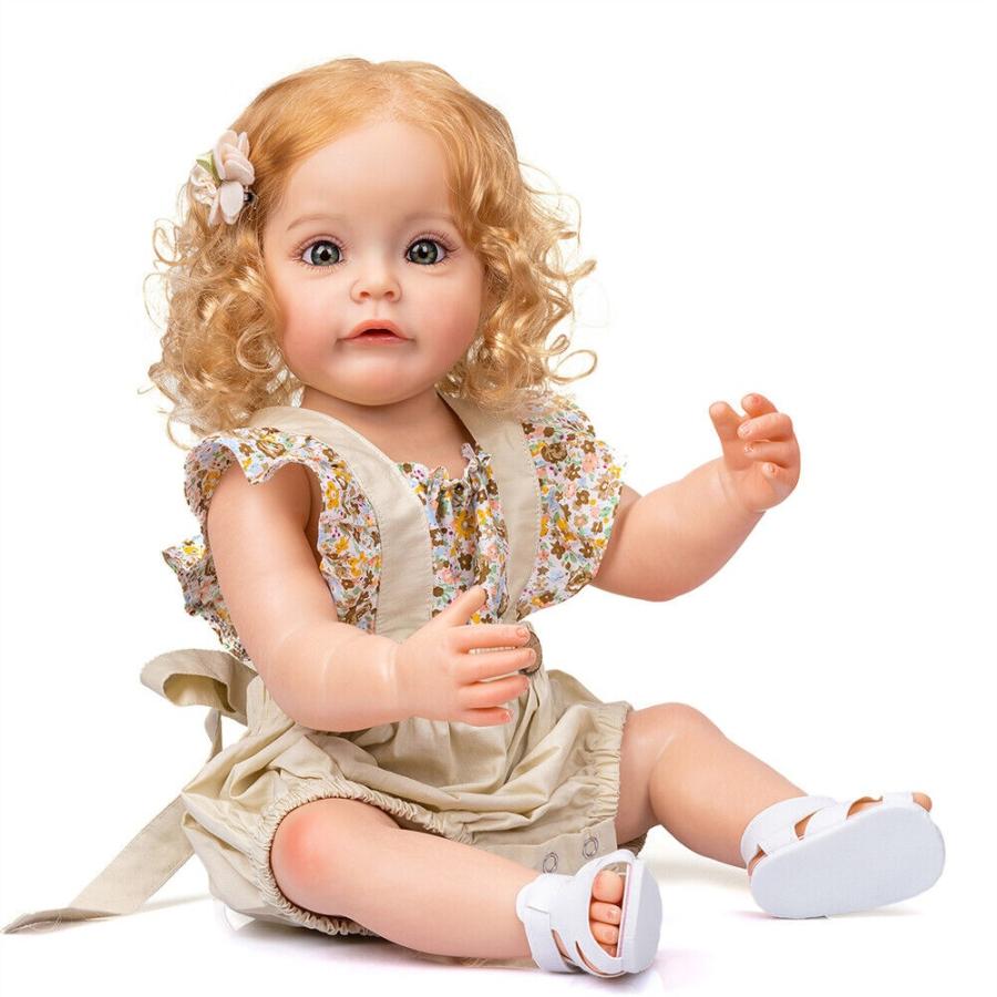 リボーンドール NPK 22in Full Body Silicone Vinyl Reborn Toddler