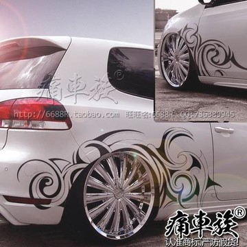 高爾夫6 7新POLO車貼拉花 車身裝飾改裝圖騰汽車貼紙 凌渡 福克斯