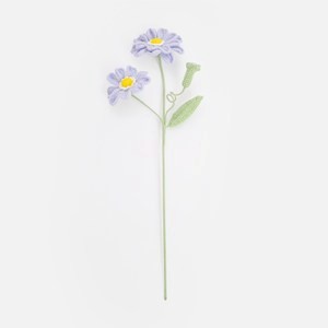 奧可利鉤針毛線花插百日菊48cm 紫