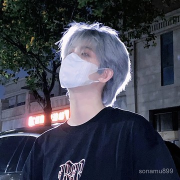 髮飾館🥇假髮男短髮韓版帥氣日係銀色男生日常微分碎蓋冰藍灰男士全頭套式自然 逼真 造型裝扮 修飾臉型 新款 增加髮量