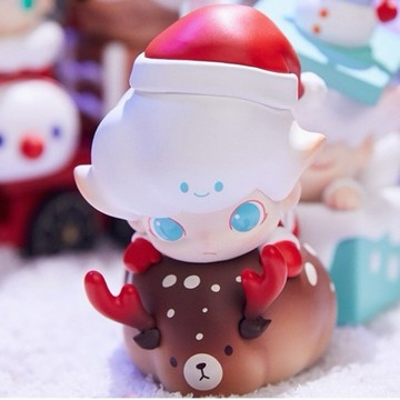 ❰茉莉第一個家❱👑現貨‼➕預購DIMOO聖誕 2019🎄禮物精靈聖誕老人雪鎮狐狸雪國派糖薑餅人玩雪聖誕樹企鵝