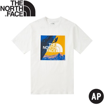 【The North Face 男 短袖棉T恤AP《白色》】81MZFN4/排汗衣/短T/圓領短袖