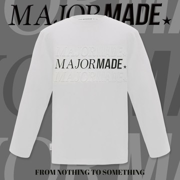 立體浮雕MAJOR薄長TEE