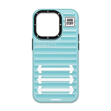 iPhone 14 Pro 殼 YOUNGKIT原創潮流 iPhone 14 Pro 6.1吋 螢火系列 立體透彩防摔手機殼(遠峰藍)