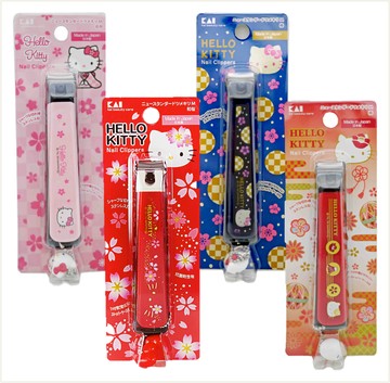 日本 KAI 貝印 和風 Kitty 指甲剪 KK-2530(和櫻)/KK-2533(花櫻)/KK-2535(梅)/KK-2534(樁)｜全店$199免運