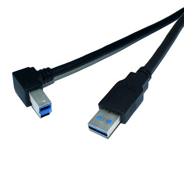 Fujiei USB3.0 A公-B公彎頭連接線 1.8M