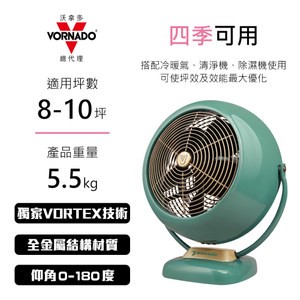 【VORNADO】綠色加大復古循環機 VF20SR-TW