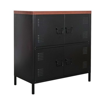 Homelike 喜家居特爾工業風鋼製四門置物櫃(1804)