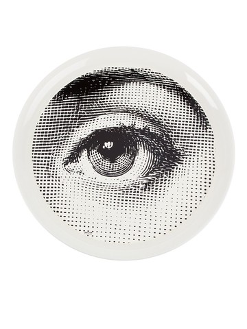 Fornasetti - 'occhio' Tray - unisex - Metal (Other) - One Size - White