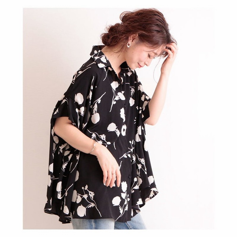 sawa a la mode ワイドシルエットの花柄シャツ トップス シャツ ブラウス ビッグ ブラック 花柄 ドルマン 半袖 モノトーン カジュアル ワイド レディース ファッション 30代 40代 50代 60代 サワアラモード sawaalamode otona 大人 kawaii 可愛い 洋服 かわいい服 ... sawa a la mode ワイドシルエットの花柄シャツ トップス シャツ ブラウス ビッグ ブラック 花柄 ドルマン 半袖 モノトーン カジュアル ワイド レディース ファッション 30代 40代 50代 60代 サワアラモード sawaalamode otona 大人 kawaii 可愛い 洋服 かわいい服 ...
