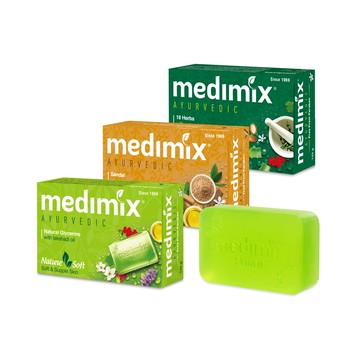 Medimix 印度綠寶石皇室藥草浴美肌皂125g X20入
