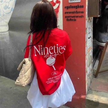 T恤 印花五分袖T恤ODD1388-創翊韓都