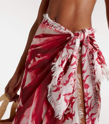 Jean Paul Gaultier Printed beach cover-up