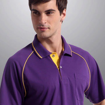 【Sunrise】88116典雅暗紫★短袖POLO男版襯衫