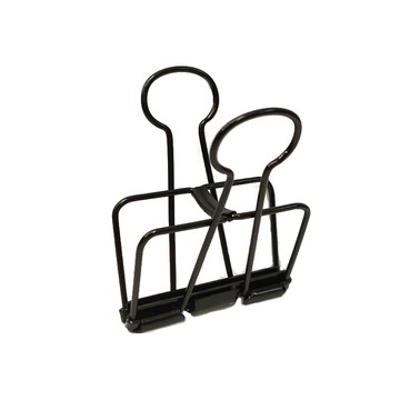 VELOS 線圈長尾夾  黑色  1包  大