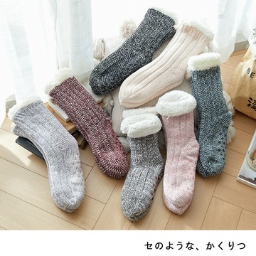地板襪子女 大人襪子 加絨家居月子襪 腿套 睡眠襪 聖誕襪 雪地襪  拖鞋襪 地毯襪 純色休閒襪子女