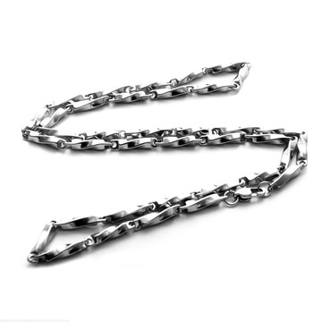 《316小舖》今天特價【AC105】(優質鈦鋼鍊條-個性拋光扭棍仔鍊條/男鏈條/銀鍊條/禮物鍊條/純鋼鏈條/瓜子鍊條)