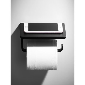 衛生間廁紙盒2025新款衛生紙置物架廁紙架黑色卷紙掛架廁所紙巾架