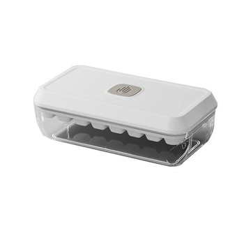 臺灣嚴選廚匠冰塊模具傢用製冰器冰塊製造機凍冰塊神器冰箱儲冰盒按壓冰格