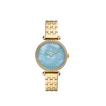 Tillie 質感金色珍珠母貝女錶 金色不鏽鋼鍊帶 36 MM BQ5029