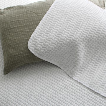 Brobro Huvis Duraron 涼感枕頭套  1個  斜紋葉  50 x 70cm