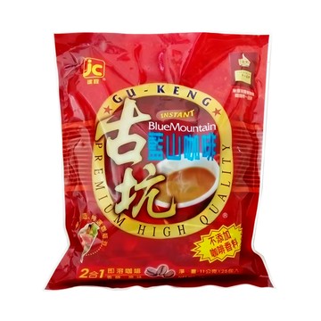 JIAN CHUAN 建銓 古坑藍山2合1即溶咖啡 特選咖啡豆  11g  25包  1袋