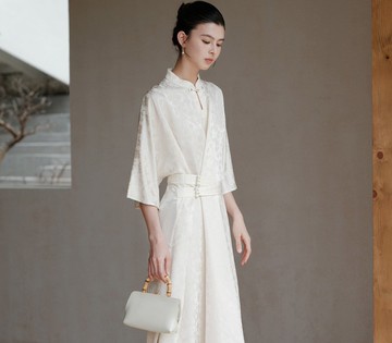 【氣質修身】新中式復古中國風 提花改良旗袍