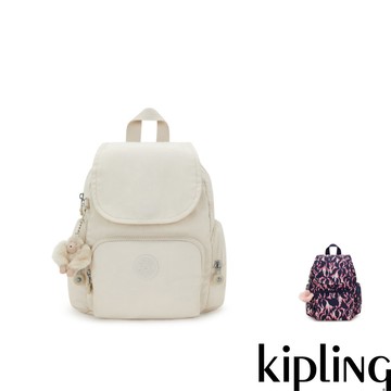 Kipling『猴子包』掀蓋拉鍊後背包-CITY ZIP MINI(多款任選)SS25L2