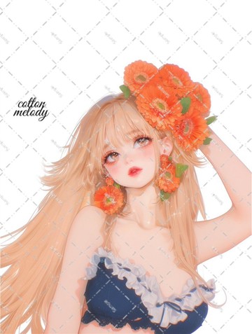 original sticker no.6166 人物貼紙 原創貼紙 人物貼紙 女孩貼紙 原創人物貼紙