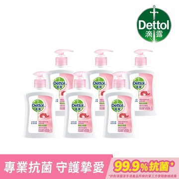 多組優惠【Dettol 滴露】滴露抗菌潔手液滋潤倍護250mlx6瓶