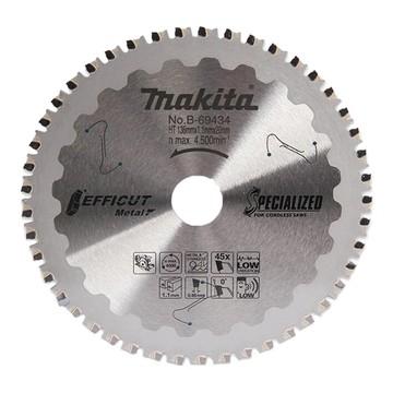 Makita 牧田 台灣公司貨 鎢鋼鋸片金屬/不鏽鋼 B-69434 136X20X4  1個