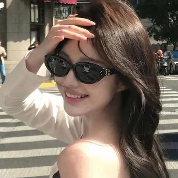 DUNS韓系防曬墨鏡女高級感防紫外線窄框顯臉小潮流街拍太陽眼鏡