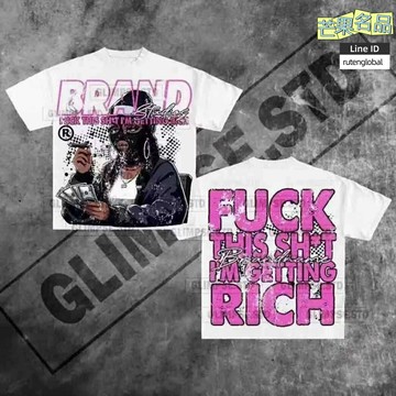 【潮酷印花】兒童T恤 嘻哈T恤 卡通T恤 短袖T恤 男女同款 寬鬆版型 純棉面料 歐美街頭風 夏季百搭