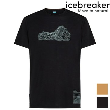 Icebreaker Sphere Cool-Lite 男款 圓領短袖上衣-125 幾何山形 0A57F9