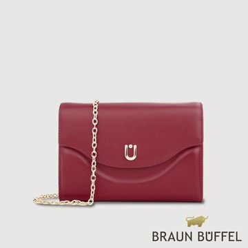 【BRAUN BUFFEL德國小金牛】台灣總代理 艾拉娜-RED 信封包-紅色/BF861-720-RD
