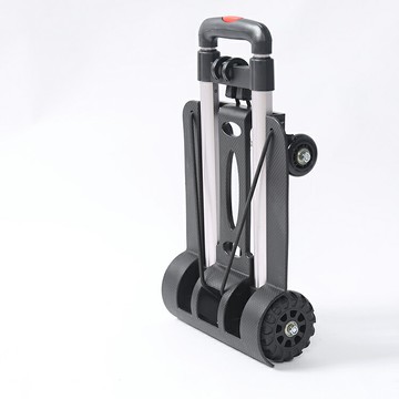 鋁合金拉桿四輪車手拉車家用搬運進貨小拖車折疊便攜四輪行李車