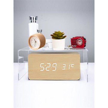 亞克力置物架U型鞋架桌面展示收納透明增高架化妝品陳列分層隔板