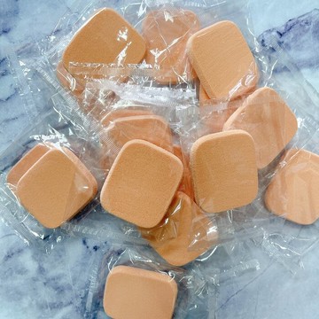 [Hare.D]方形膚色粉撲 乾濕兩用 化妝 粉撲 海綿撲 粉撲小物